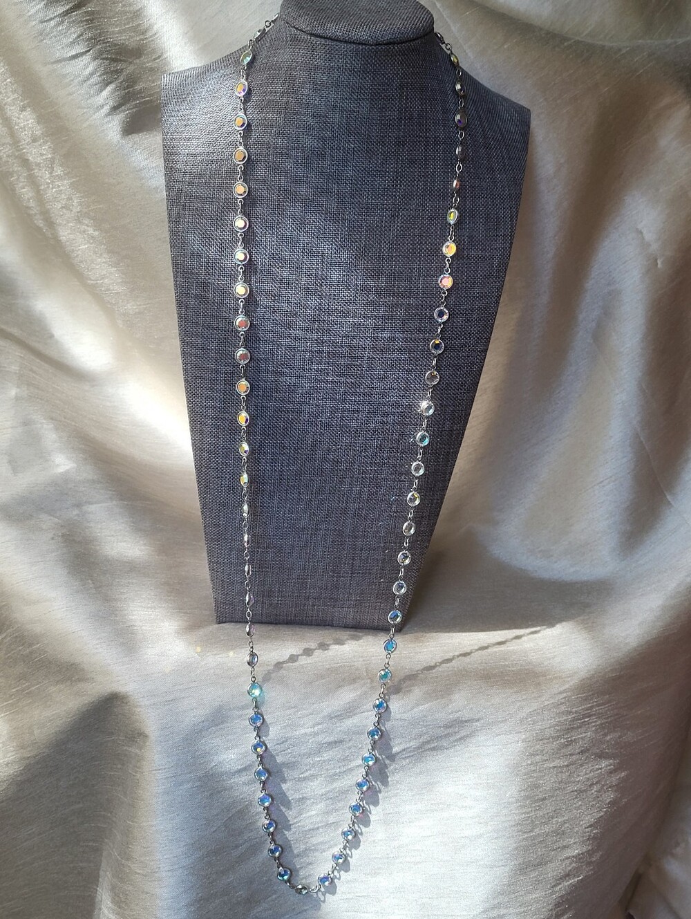 Touchstone Crystal by Swarovski Chanelle Necklace Crystal Aurore Boreale 1125N